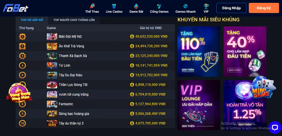Chương trình VIP độc quyền Kbet Casino